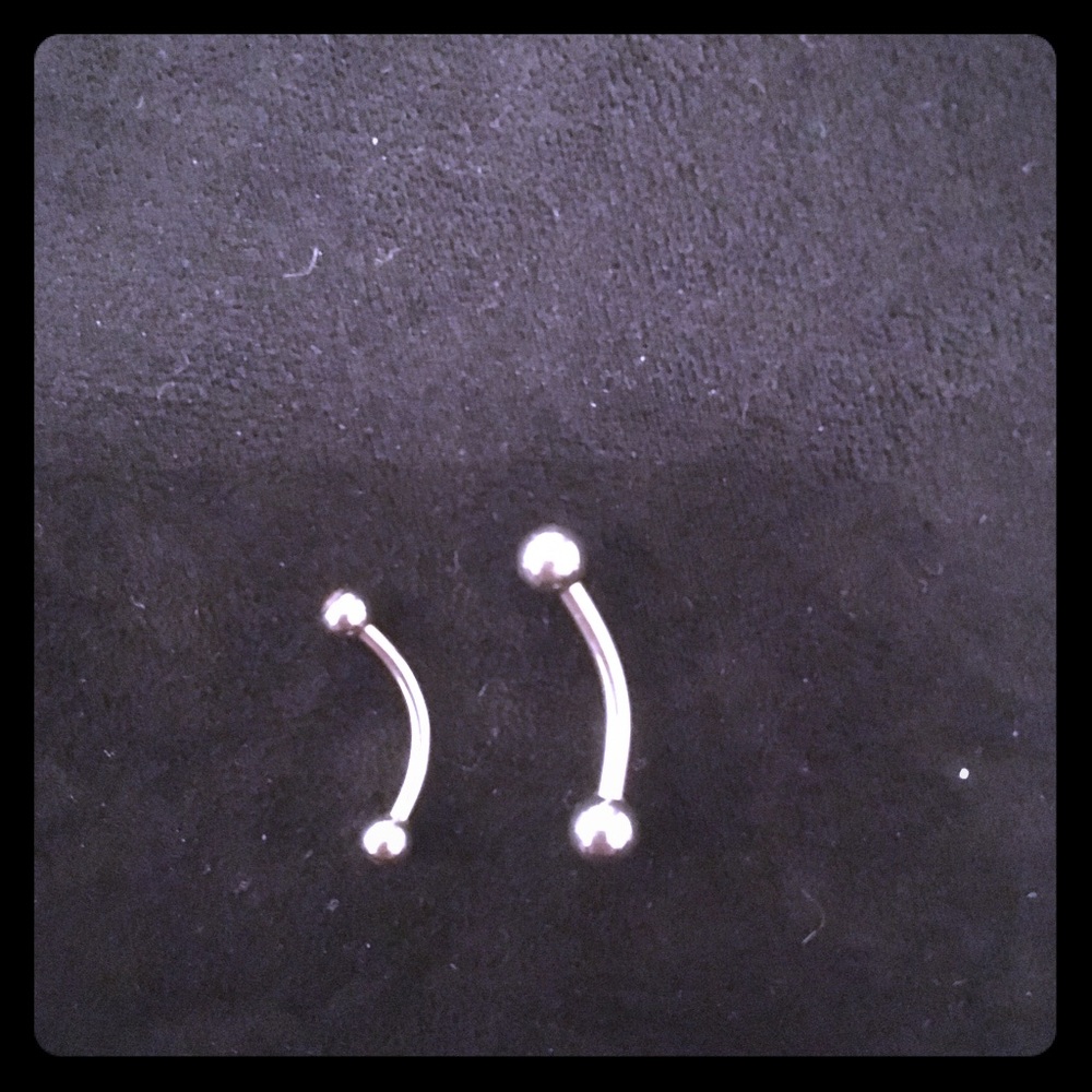 Sterling silver barbells
